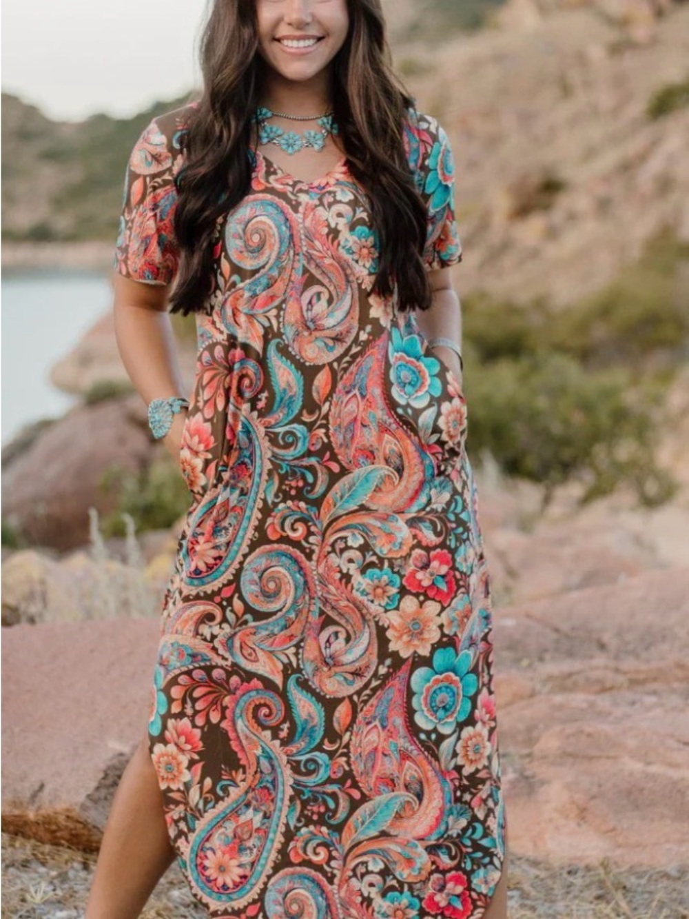 Paisley of My Heart Maxi Dress-small